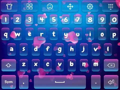 Blue Love Animated Keyboard Video