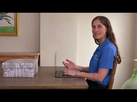 Ergonomic tips for working at home from Kate Ayoub, PT