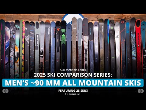 2025 Men's 90 mm All-Mountain Ski Comparison with SkiEssentials.com