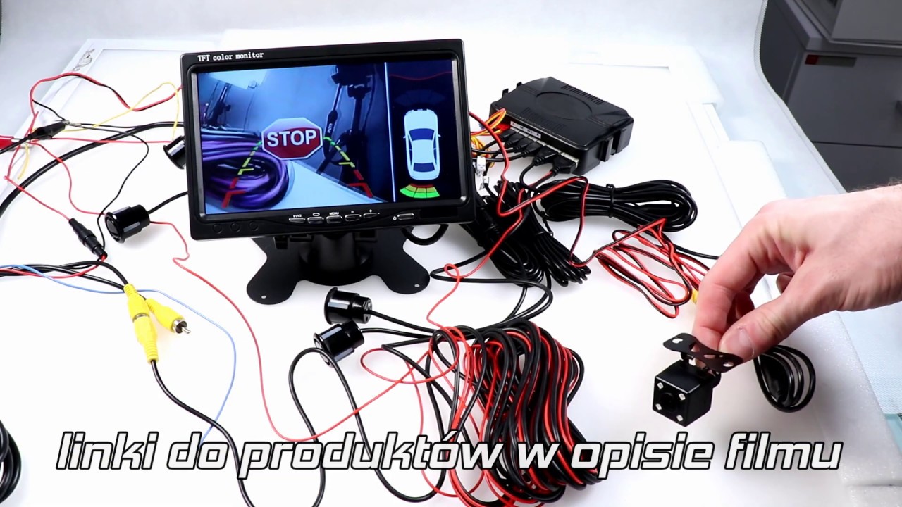 Monitor samochodowy do czterech kamer 9 cali