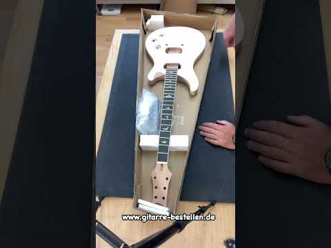 E Gitarren Bausatz Guitar Kit PR IV Flamed Top Custom Mahagoni