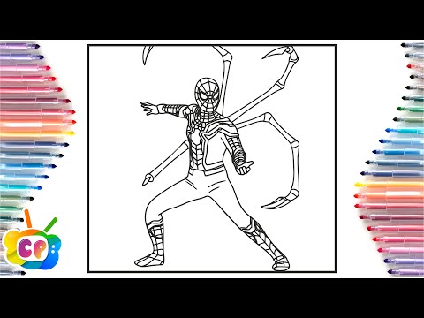 IRON SPIDER MAN coloring pages / Spider-man coloring /Janji - Heroes Tonight [NCS Release]