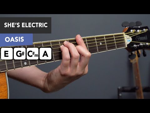 How to Play She's Electric by Oasis - Guitar Lesson/ Tutorial
