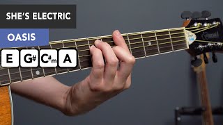 How to Play She&#39;s Electric by Oasis - Guitar Lesson/ Tutorial