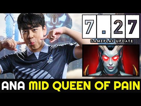ANA 7.27 Mid Queen of Pain - No Mercy with Scepter Build Dota 2
