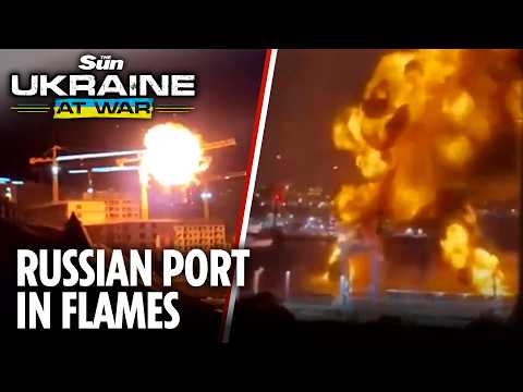 Ukrainian drones blitz Putin's port in Novorossiysk