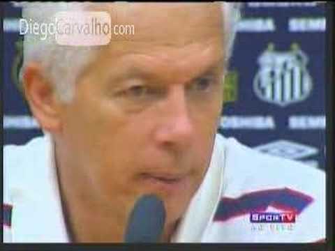 Santos 4x0 Ipatinga - Coletiva após o Jogo