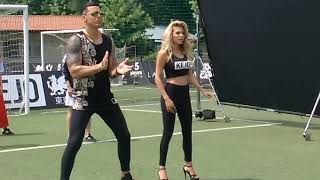 Backstage video clip Tiki taka Ricky jo e Ludovica pagani