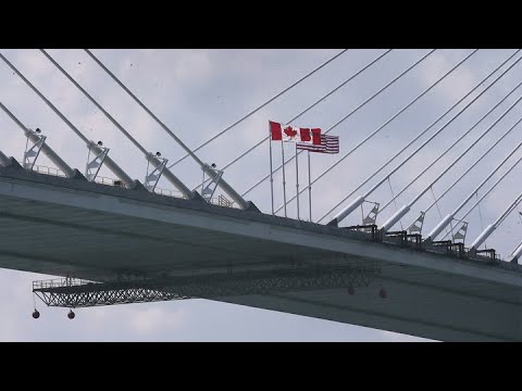 Gordie Howe officials open new bike path, but won’t say when bridge will open