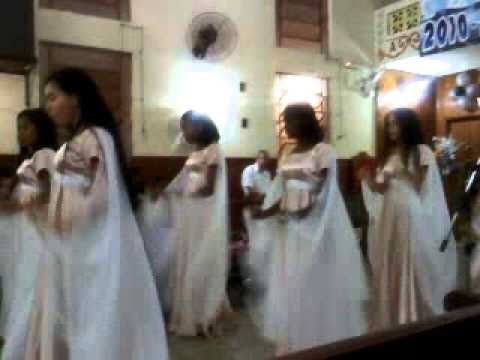 Coreografia das adolescentes da igreja (Assembleia de DEUS de Vila Valqueire)
