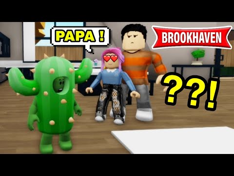 UN CACTUS VS SON EX-COPINE (PAPA 😡) !! BROOKHAVEN RP - ROBLOX