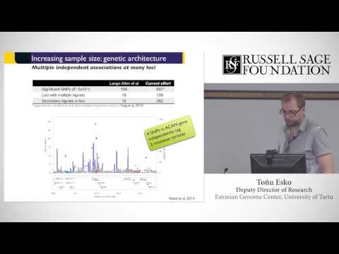 Lecture 12 – Tonu Esko – Interpreting Genome-Wide Association Study (GWAS)