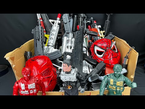 Equipment Box! Military Special Forces Toy Guns! Large and Heavy Machine Guns