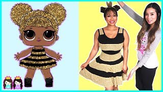 LOL Surprise Dolls in Real Life with Makeup + Dress up play | Toy Hair Salon Princess ToysReview