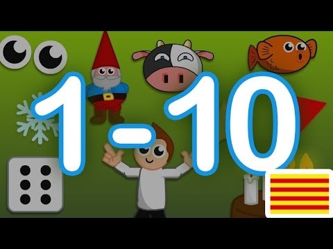 Números de l'1 al 10 en català: Comptar per a nadons