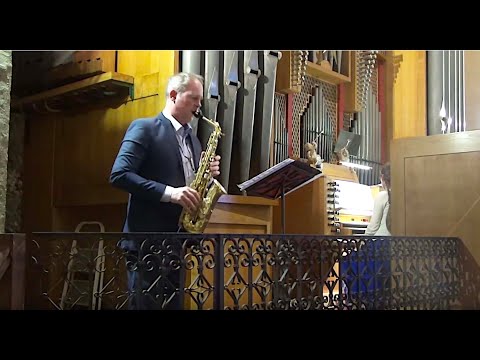 A. Waignein Rhapsody for alto saxophone & orchestra (2nd part) arr. for sax & organ by H. A. Stamm