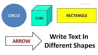 How to Write Text On Different Shapes In PowerPoint