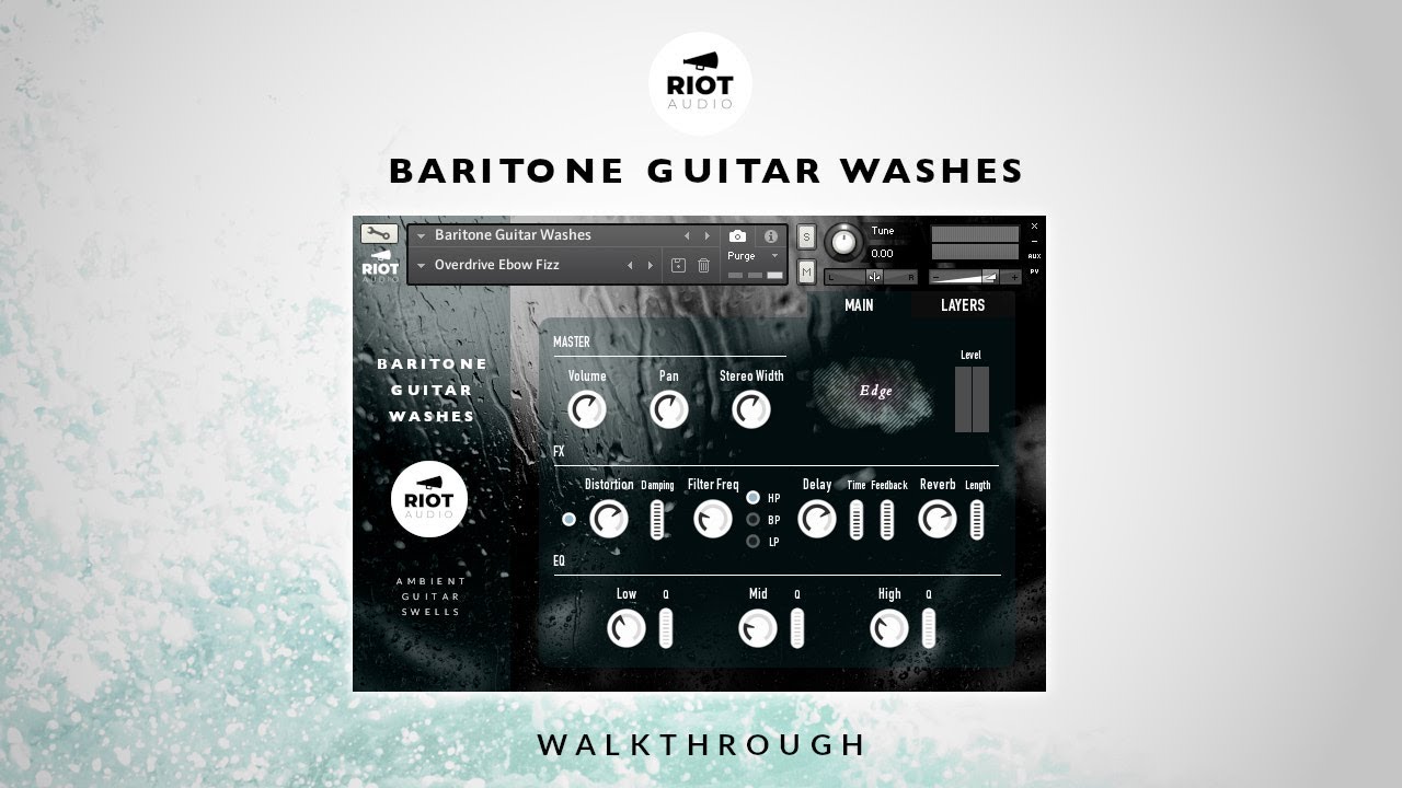 Walkthrough - Baritone Guitar Washes | Ambient Guitar Swells for Kontakt 5.8+