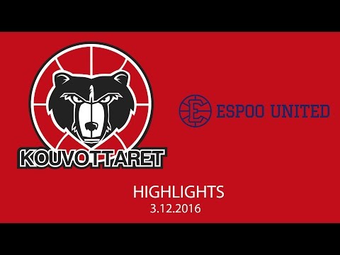 Kouvottaret - Espoo United Highlights 3.12.2016