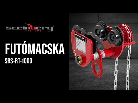 Videó - Futómacska - 1000 kg - Övszélesség 77 - 133 mm - lánccal