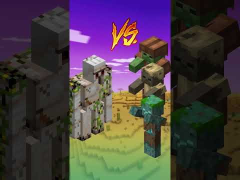 Iron golem vs all mobs who is strongest Skins Craft! #minecraft #mcpe #shorts #viral #despacito #vs