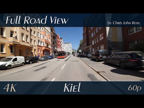 Kiel, Germany: Moorsee/Gaarden, Bundesstraße B404, Alte Lübecker Chaussee - 4K (UHD/2160p/60p) Video