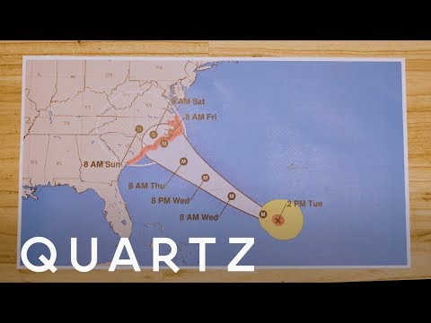 How to read a hurricane map to track a hurricane path