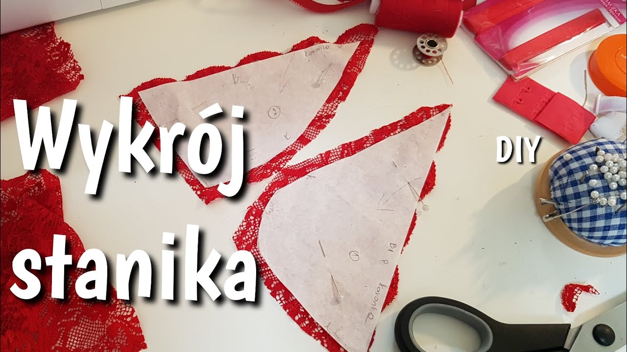 Jak zrobić wykrój stanika - miękkiej miseczki stanika | Bracelet Bra DIY