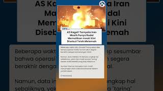 Trump Terlanjur Sesumbar, Ternyata Iran Masih Punya Rudal Mematikan meski Disebut Melemah