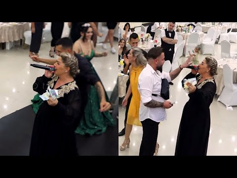 Këngëtarja këndon tallava, dasmorët e mbulojnë me para në synetinë e djemve të Gëzim Kuqit