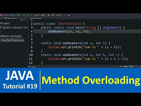 Java Tutorial #19 - Method Overloading in Java Programming