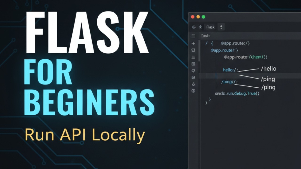 Python Flask for Beginners | Create & Run Your First API Step by Step