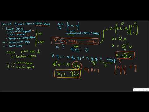 Lec24b Markov Matrices; Fourier Series 2/2