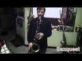 Chris Potter plays an early Adolphe Sax tenor saxophone circa 1859 at Saxquest