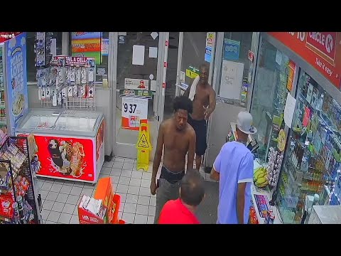 Surveillance video: Atlanta police looking to identify men accused of assault, theft at gas stati...