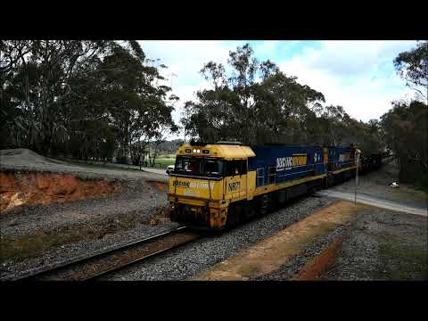 Pacific National Freight Trains  Mt Barker Junction 31/07/25. 4MP5 NR48 NR105 NR15 & 2PM6 NR71 NR37