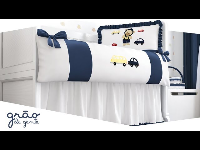 Quarto de Bebê Ursinho Bebê Azul Marinho - Grão de Gente