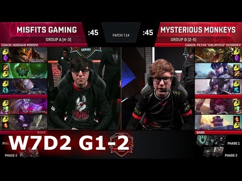 Misfits vs Mysterious Monkeys | Game 2 S7 EU LCS Summer 2017 Week 7 Day 2 | MSF vs MM G2 W7D2