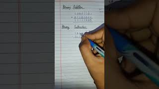 Binary subtraction//how to subtract two binary numbers// #math #logicgates #computerscience