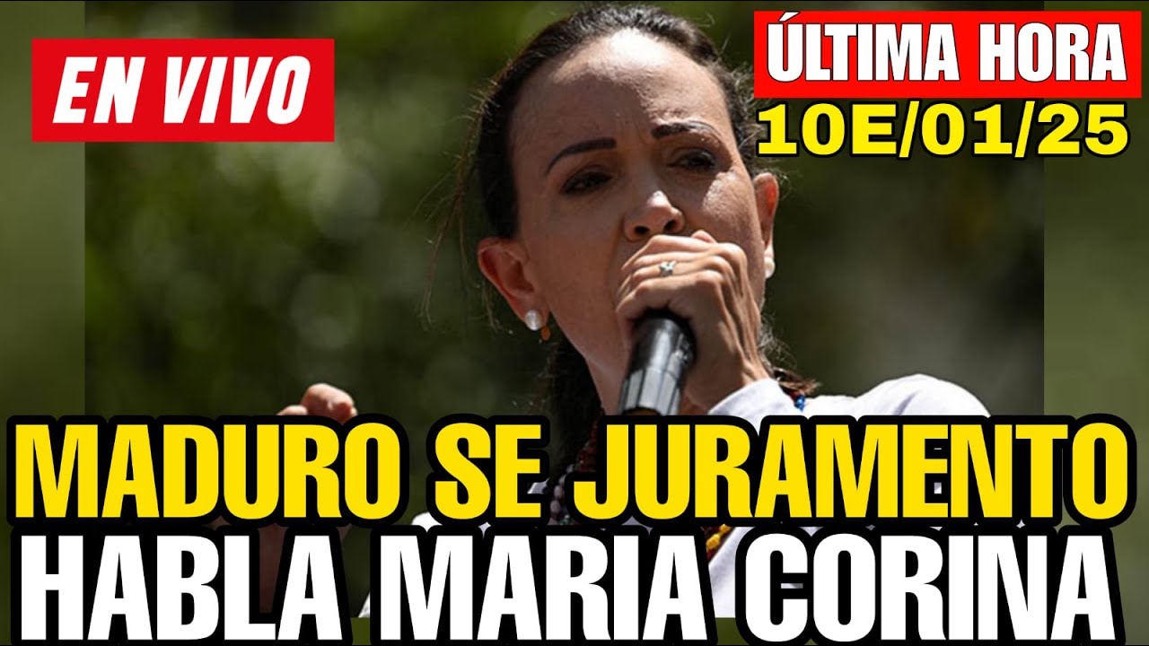 POR FIN HABLA MARIA CORINA MACHADO DESPUES DEL GOLPE DE ESTADO DE NICOLAS MADURO 10/01/25