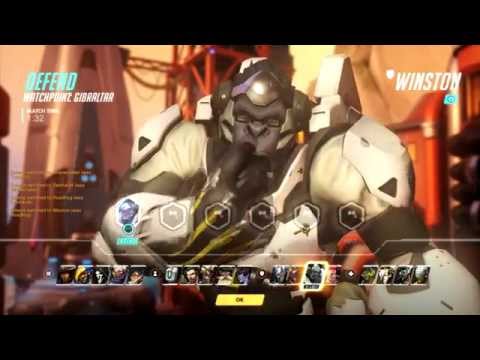 Overwatch Beta 0.8.0.0. Hero Select  Greetings and Melee Attack