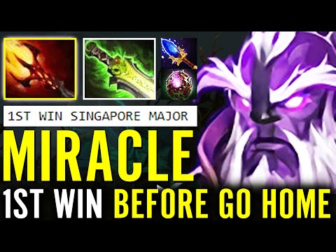 MIRACLE VOID SPIRIT MVP! First Winning Match Before GO HOME SINGAPORE MAJOR Dota 2 Pro