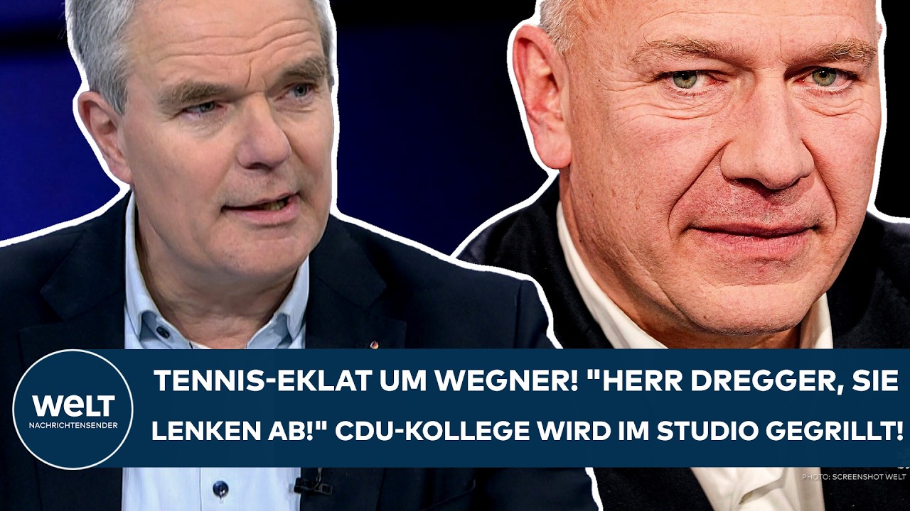 BERLIN: Tennis-Eklat um Wegner! "Herr Dregger, Sie lenken ab!" CDU-Kollege wird im Studio gegrillt!