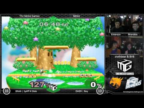 The Melee Games - Emerson vs Brandeis - Spliff N Slide vs Boy