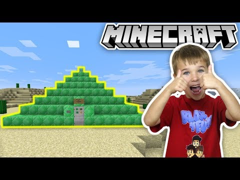 Vlogs4FUN - BUILDING A PRO PYRAMID TEMPLE in MINECRAFT!