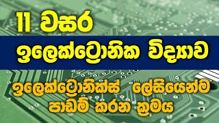 O/L Science Sinhala | Grade 11 Science Unit 11 | 11 විද්‍යාව 11 පාඩම | ඉලෙක්ට්‍රොනික විද්‍යාව