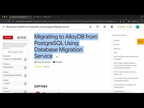 Migrating On premises MySQL Using a Continuous Database Migration Service Job