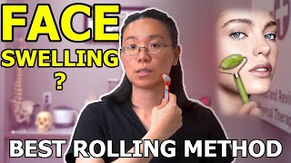 Bloated Face Rolling | Jade Roller