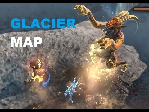 Glacier MAP [T2] & boss fight in 3.7 Legion hardcore league