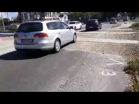 "Tor przeszkód" na przejeździe kolejowym na ulicy Westerplatte